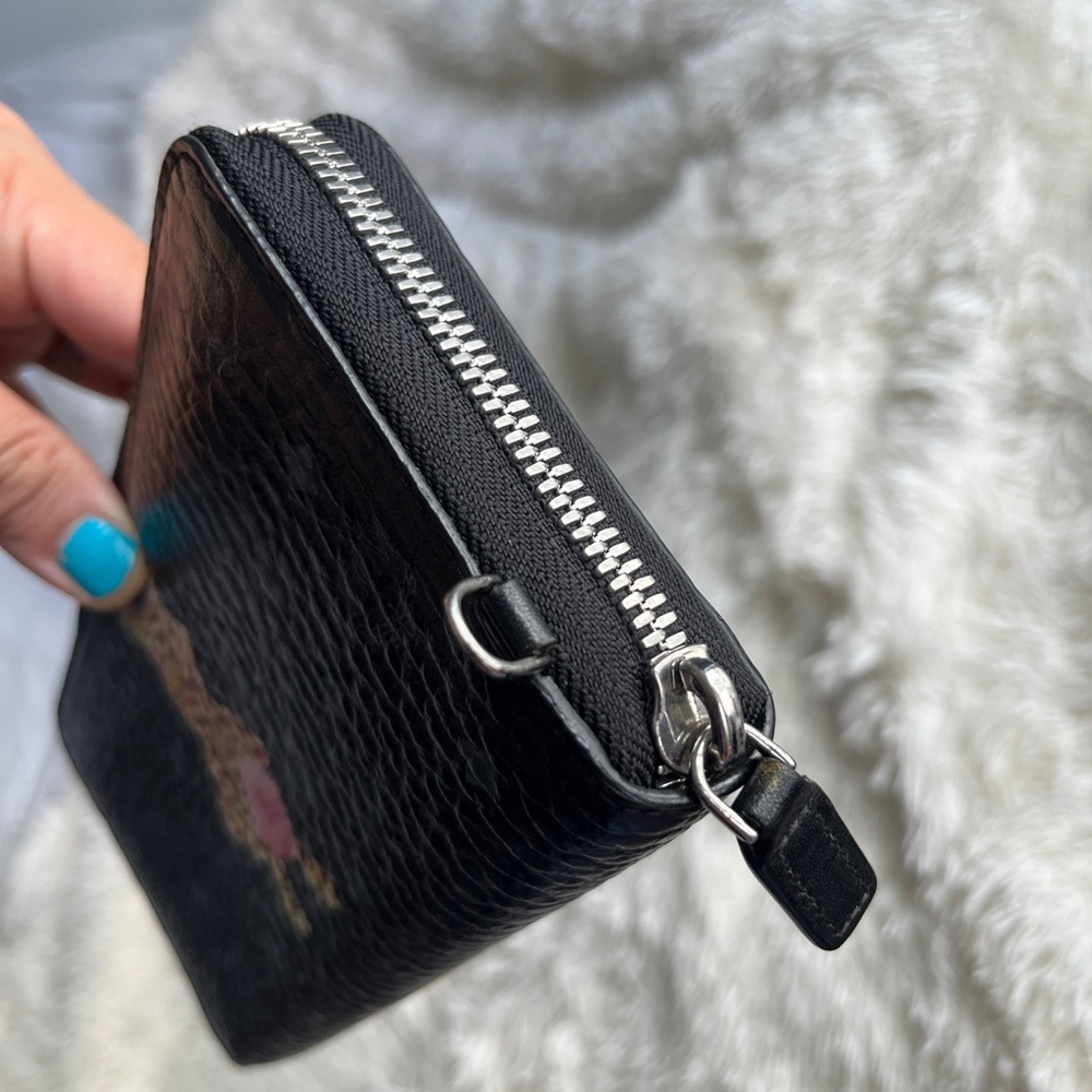 MCM Zip-around Long Wallet Leather Black - Picture 14 of 16